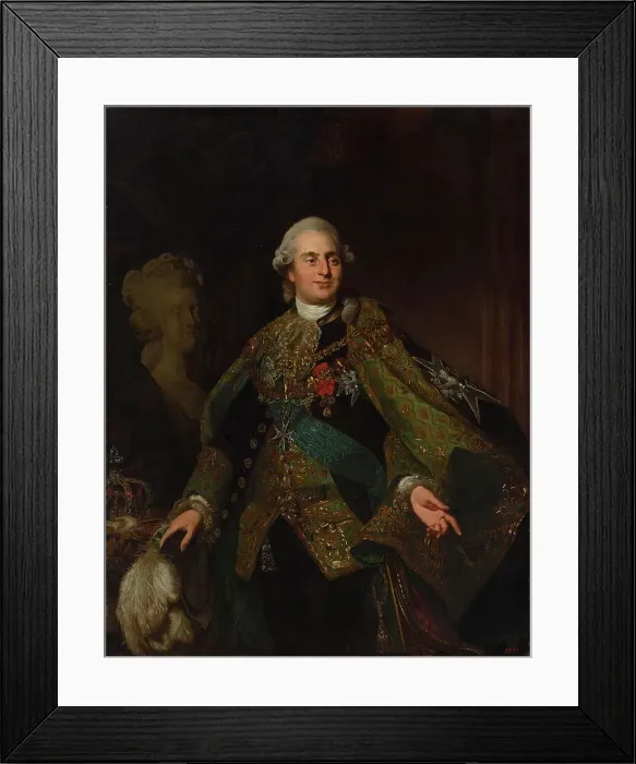 Framed Print : Portrait of the King Louis XVI (1754-1793), 1782-1783. Creator: Roslin, Alexander (1718-1793) Framed Print : Portrait of the King Louis XVI (1754-1793), 1782-1783. Creator: Roslin, Alexander (1718-1793)