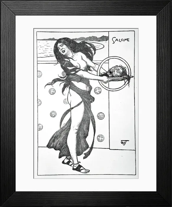 Framed Print : Salome, c1896. Creator: Wilhelm Volz Framed Print : Salome, c1896. Creator: Wilhelm Volz