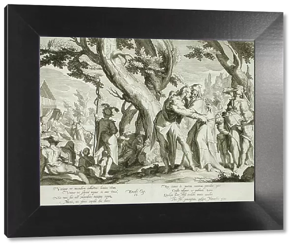 Meeting of Moses and Jethro, 1607. Creator: Willem van Swanenburg