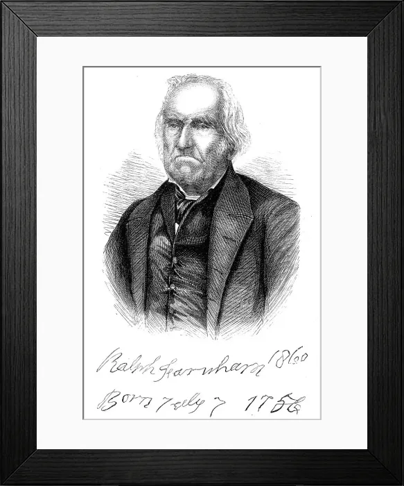 Framed Print : Ralph Farnham, one of the Bunker Hill Heroes, 1860. Creator: Unknown Framed Print : Ralph Farnham, one of the Bunker Hill Heroes, 1860. Creator: Unknown