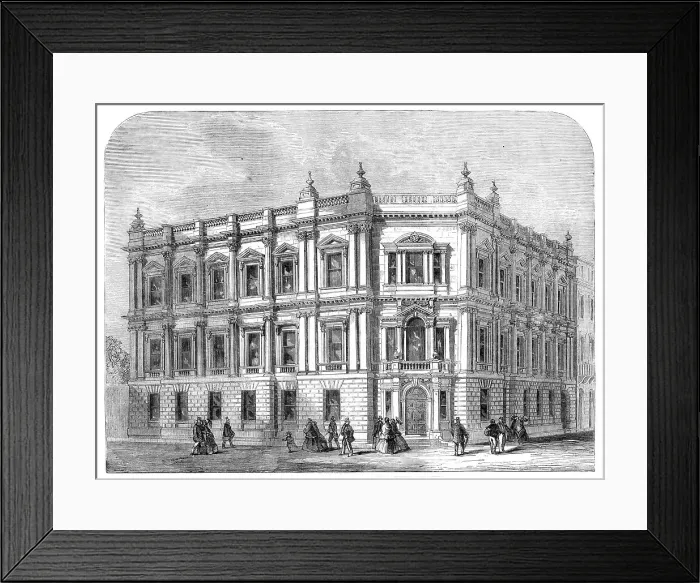 Framed Print : New offices of the Metropolitan Board of Works in Spring-Gardens, 1860. Creator: Unknown Framed Print : New offices of the Metropolitan Board of Works in Spring-Gardens, 1860. Creator: Unknown