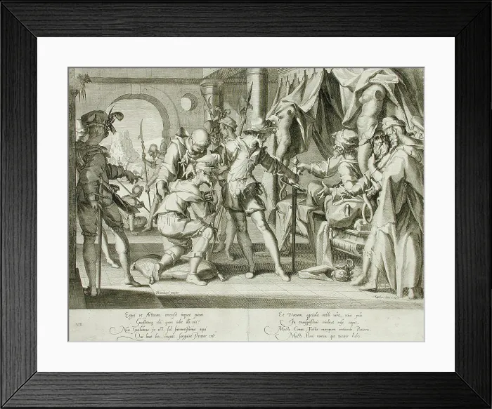 Framed Print : Count William III of Holland Permitting the Beheading of His Bailiff, 1607. Creator: Willem van Swanenburg Framed Print : Count William III of Holland Permitting the Beheading of His Bailiff, 1607. Creator: Willem van Swanenburg