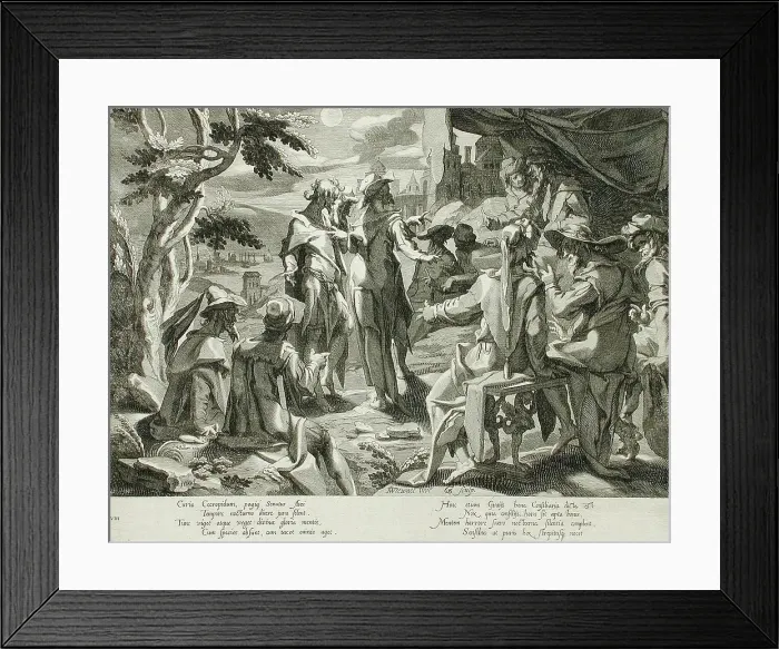 Framed Print : The Areopagite Judges of Athens, 1605. Creator: Willem van Swanenburg