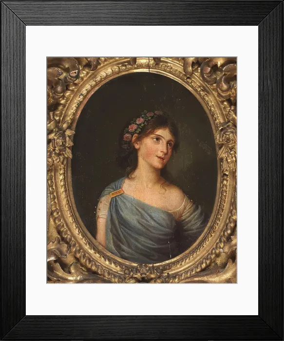 Framed Print : Portrait of Varvara Ivanovna Ladomirskaya (1785-1840), later Princess Naryshkina. Creator: Guttenbrunn, Ludwig (1750-1819) Framed Print : Portrait of Varvara Ivanovna Ladomirskaya (1785-1840), later Princess Naryshkina. Creator: Guttenbrunn, Ludwig (1750-1819)