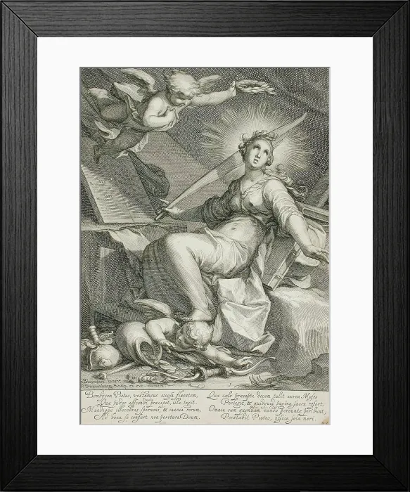 Framed Print : Pietas, 1610. Creator: Willem van Swanenburg Framed Print : Pietas, 1610. Creator: Willem van Swanenburg