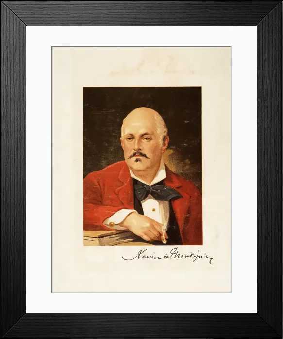 Framed Print : Portrait of Xavier de Montépin (1823-1902), c.1890. Creator: Anonymous Framed Print : Portrait of Xavier de Montépin (1823-1902), c.1890. Creator: Anonymous