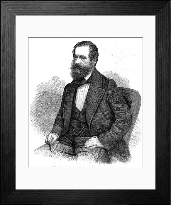 Framed Print : The Duke of Newcastle, K.G. - from a photograph by John Watkins, Parliament-Street, 1860. Creator: Unknown Framed Print : The Duke of Newcastle, K.G. - from a photograph by John Watkins, Parliament-Street, 1860. Creator: Unknown