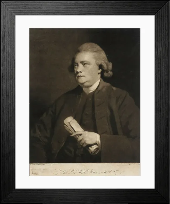 Framed Print : Portrait of Rev. William Mason, 1779. Creator: William Doughty Framed Print : Portrait of Rev. William Mason, 1779. Creator: William Doughty