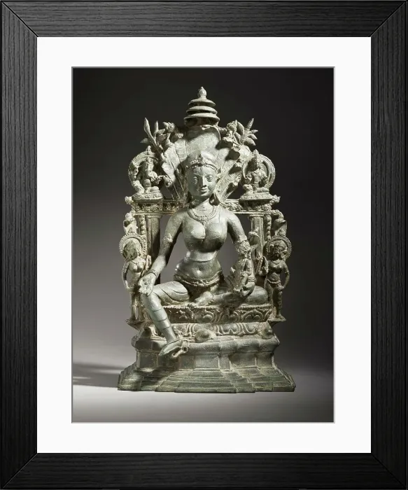 Framed Print : The Serpent Goddess Manasa, c.900. Creator: Unknown Framed Print : The Serpent Goddess Manasa, c.900. Creator: Unknown