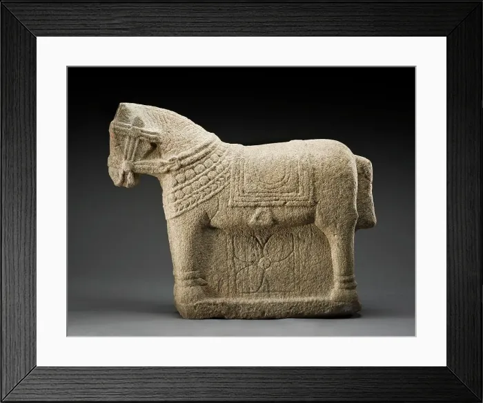 Framed Print : Horse, c.late 14th-15th century. Creator: Unknown Framed Print : Horse, c.late 14th-15th century. Creator: Unknown
