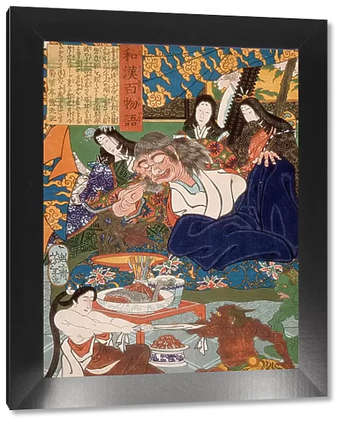 Shutendoji Surrounded by Women, 1865. Creator: Tsukioka Yoshitoshi