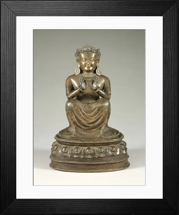 Framed Print : The Mahasiddha (Great Adept) Dampa Sangye (Nagpopa) (d. 1117), c.mid-14th century. Creator: Unknown Framed Print : The Mahasiddha (Great Adept) Dampa Sangye (Nagpopa) (d. 1117), c.mid-14th century. Creator: Unknown