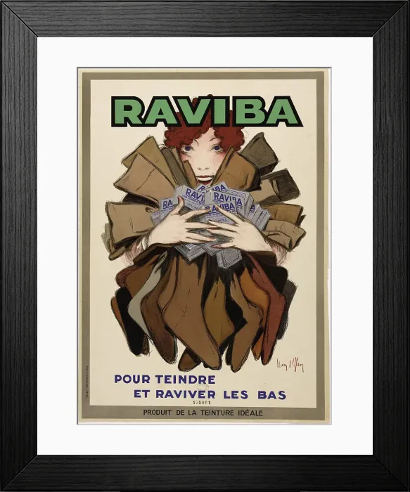 Framed Print : Raviba - Pour teindre et raviver les bas, c.1930. Creator: D'Ylen, Jean (1886-1938)