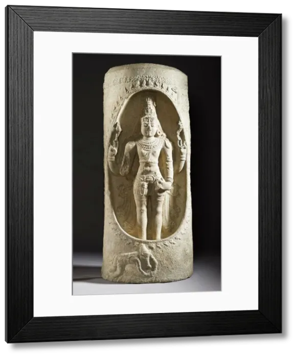 Framed Print : Shiva as the Cosmic Pillar, early 12th century. Creator: Unknown Framed Print : Shiva as the Cosmic Pillar, early 12th century. Creator: Unknown