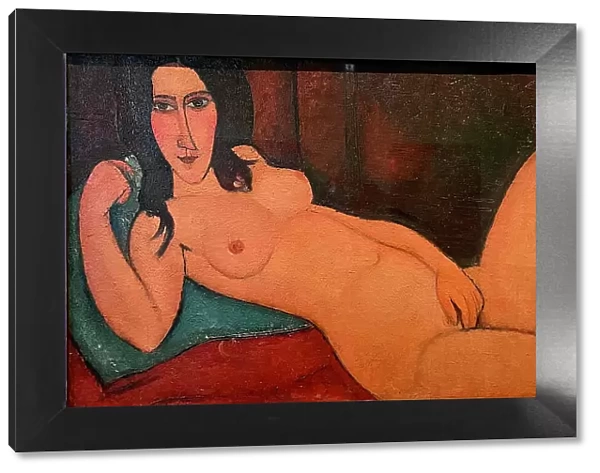 Reclining Nude with Loose Hair, 1917. Creator: Modigliani, Amedeo (1884-1920)