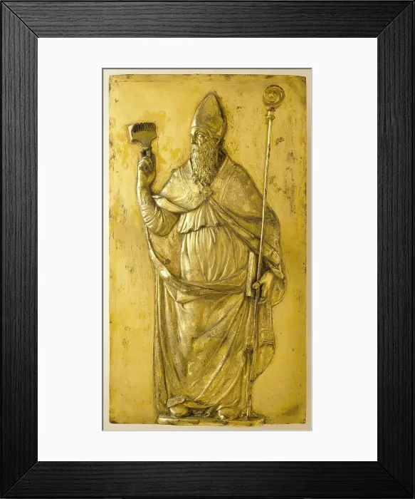 Framed Print : Saint Blaise, c.1600. Creator: Stefano Maderno Framed Print : Saint Blaise, c.1600. Creator: Stefano Maderno