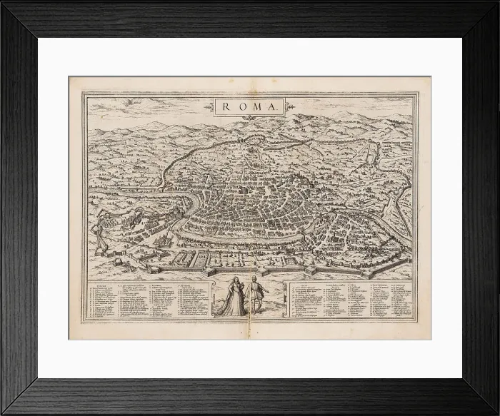 Framed Print : Rome. From Civitates orbis terrarum, 1572. Creator: Braun, Georg (1541-1622) Framed Print : Rome. From Civitates orbis terrarum, 1572. Creator: Braun, Georg (1541-1622)