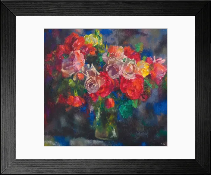 Framed Print : Roses, 1933. Creator: Giacometti, Augusto (1877-1947) Framed Print : Roses, 1933. Creator: Giacometti, Augusto (1877-1947)