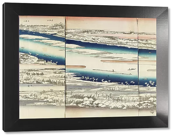 The Sumida River in Snow, c1832-34. Creator: Ando Hiroshige
