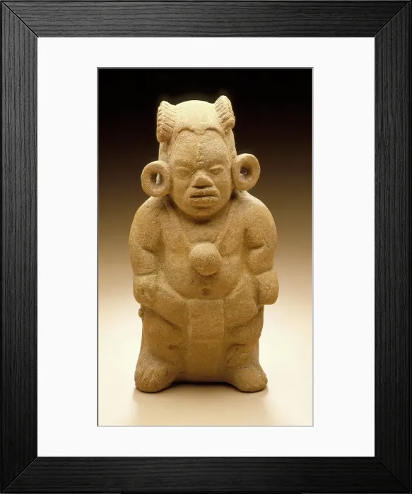 Framed Print : Dwarf Figurine Whistle, between 600 and 800. Creator: Unknown Framed Print : Dwarf Figurine Whistle, between 600 and 800. Creator: Unknown