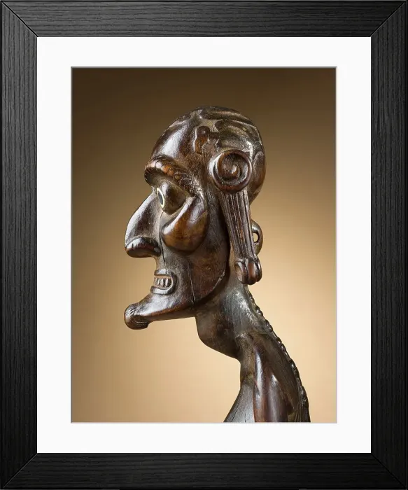 Framed Print : Ancestor Figure (moai kavakava) (image 2 of 3), c.1830. Creator: Unknown Framed Print : Ancestor Figure (moai kavakava) (image 2 of 3), c.1830. Creator: Unknown