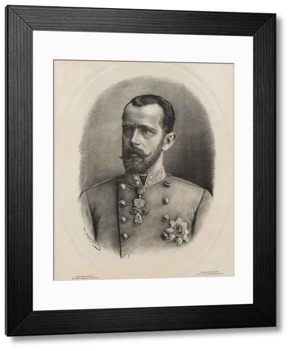 Framed Print : Rudolf, Crown Prince of Austria (1858-1889), ca 1885. Creator: Mayerhofer, Theodor (1855-1941) Framed Print : Rudolf, Crown Prince of Austria (1858-1889), ca 1885. Creator: Mayerhofer, Theodor (1855-1941)