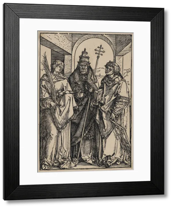 Framed Print : Saints Stephen, Sixtus and Lawrence, c.1504. Creator: Dürer, Albrecht (1471-1528) Framed Print : Saints Stephen, Sixtus and Lawrence, c.1504. Creator: Dürer, Albrecht (1471-1528)