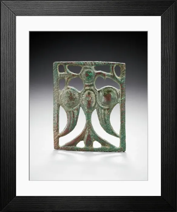 Framed Print : Appliqué Plaque (image 1 of 2), 12th-13th century. Creator: Unknown Framed Print : Appliqué Plaque (image 1 of 2), 12th-13th century. Creator: Unknown