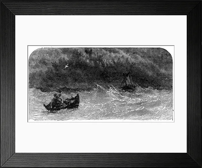 Framed Print : The Tempest': Prospero adrift, 1860. Creator: Unknown. The Tempest': Prospero adrift, 1860. Creator: Unknown