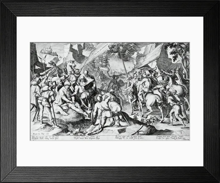 Framed Print : The Conversion of Saint Paul, between 1595 and 1596. Creator: Zacharias Dolendo Framed Print : The Conversion of Saint Paul, between 1595 and 1596. Creator: Zacharias Dolendo