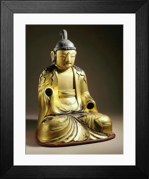 Framed Print : Seated Bodhisattva, 18th century. Creator: Unknown