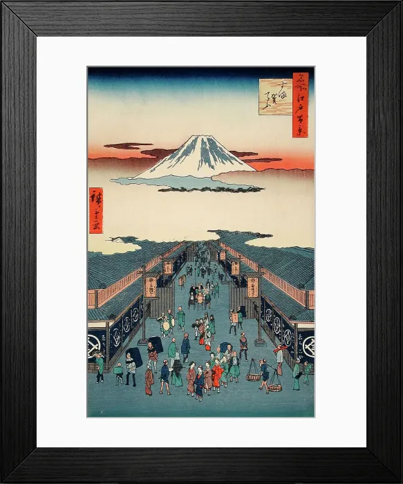 Framed Print : Suruga-cho, between circa 1856 and circa 1859. Creator: Ando Hiroshige Framed Print : Suruga-cho, between circa 1856 and circa 1859. Creator: Ando Hiroshige