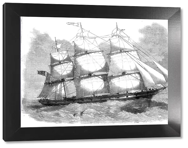 The gigantic clipper-ship 'Great Australia', recently built for Messrs. Baines and Co... 1860. Creator: Unknown. The gigantic clipper-ship 'Great Australia', recently built for Messrs. Baines and Co... 1860. Creator: Unknown