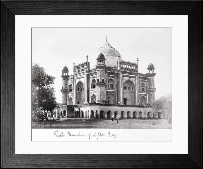 Framed Print : Delhi, Mausoleum of Sufdar Iung, Late 1860s. Creator: Samuel Bourne Framed Print : Delhi, Mausoleum of Sufdar Iung, Late 1860s. Creator: Samuel Bourne