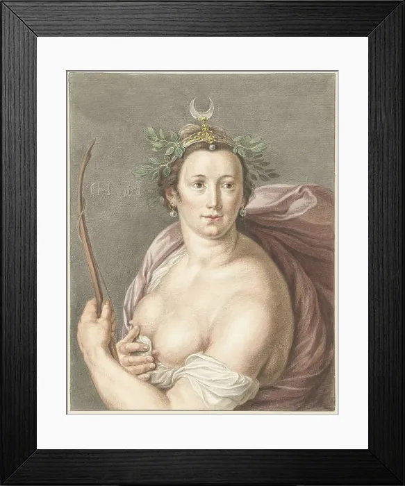 Framed Print : Diana, 1795. Creator: Abraham Delfos Framed Print : Diana, 1795. Creator: Abraham Delfos