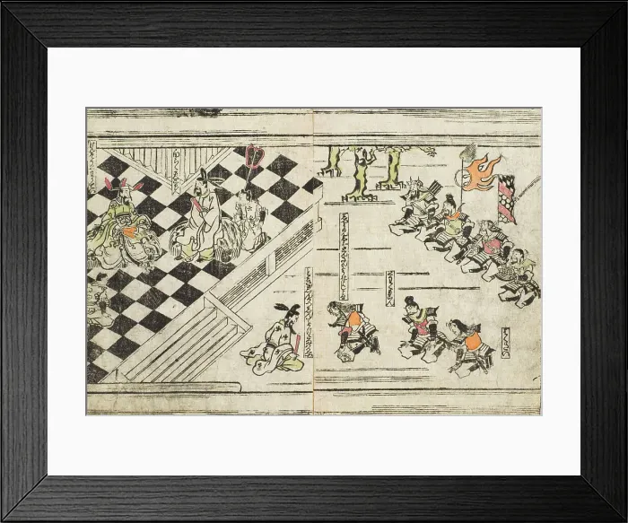 Framed Print : Imaginary Tale in a Foreign Court, Mid-17th century. Creator: Unknown Framed Print : Imaginary Tale in a Foreign Court, Mid-17th century. Creator: Unknown