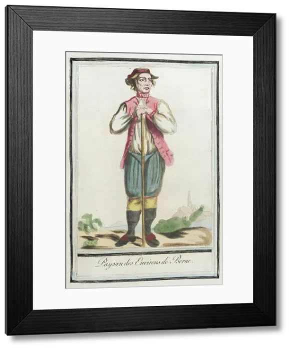 Framed Print : Costumes de Différents Pays, Paysan des Environs de Berne, c1797. Creators: Jacques Grasset de Saint-Sauveur, LF Labrousse Framed Print : Costumes de Différents Pays, Paysan des Environs de Berne, c1797. Creators: Jacques Grasset de Saint-Sauveur, LF Labrousse