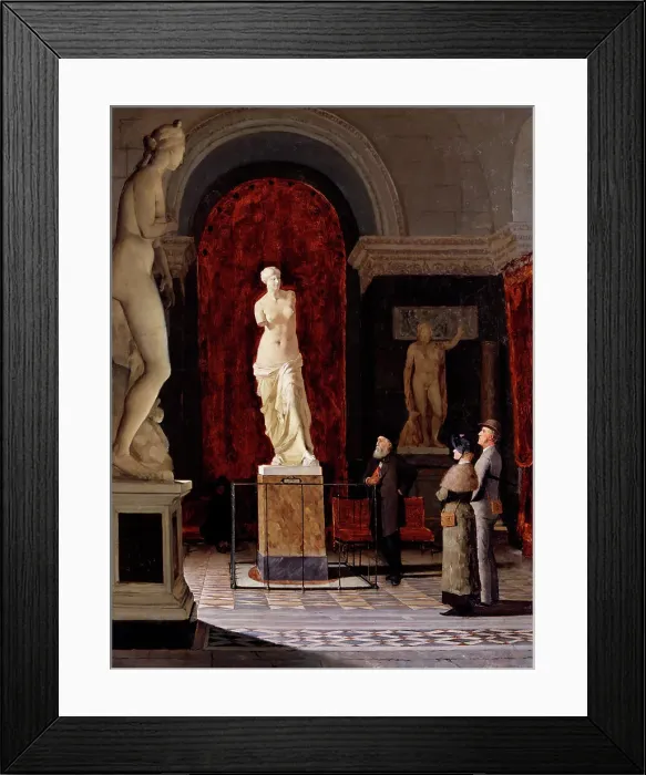 Framed Print : Interior from the Louvre, 1883. Creator: John Forssell Framed Print : Interior from the Louvre, 1883. Creator: John Forssell