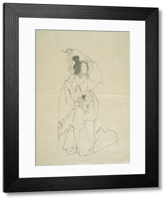 Framed Print : Preparatory Sketches for Prints (set of 5) (image 3 of 4), Late 19th century. Creator: Tsukioka Yoshitoshi Framed Print : Preparatory Sketches for Prints (set of 5) (image 3 of 4), Late 19th century. Creator: Tsukioka Yoshitoshi