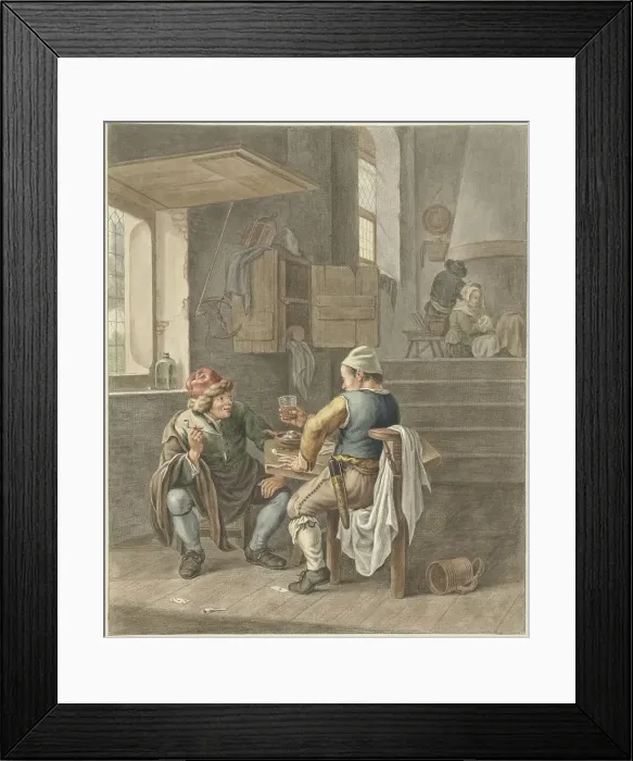 Framed Print : The Tavern, 1741-1820. Creator: Abraham Delfos Framed Print : The Tavern, 1741-1820. Creator: Abraham Delfos
