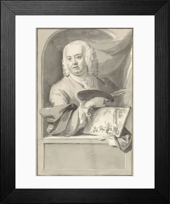 Framed Print : Portrait of Jan van Gool, 1720-1749. Creator: Aert Schouman Framed Print : Portrait of Jan van Gool, 1720-1749. Creator: Aert Schouman