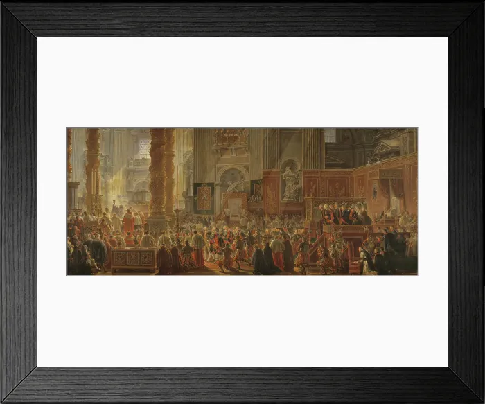 Framed Print : King Gustav III Attending Christmas Mass in 1783, in St Peter's, Rome. Creator: Louis Jean Desprez Framed Print : King Gustav III Attending Christmas Mass in 1783, in St Peter's, Rome. Creator: Louis Jean Desprez