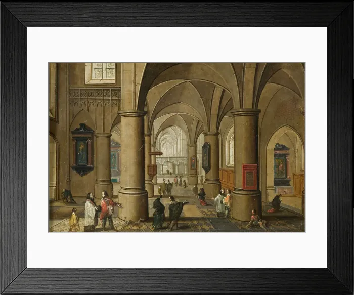 Framed Print : Interior of a Gothic Church. Creator: Pieter Neefs Framed Print : Interior of a Gothic Church. Creator: Pieter Neefs
