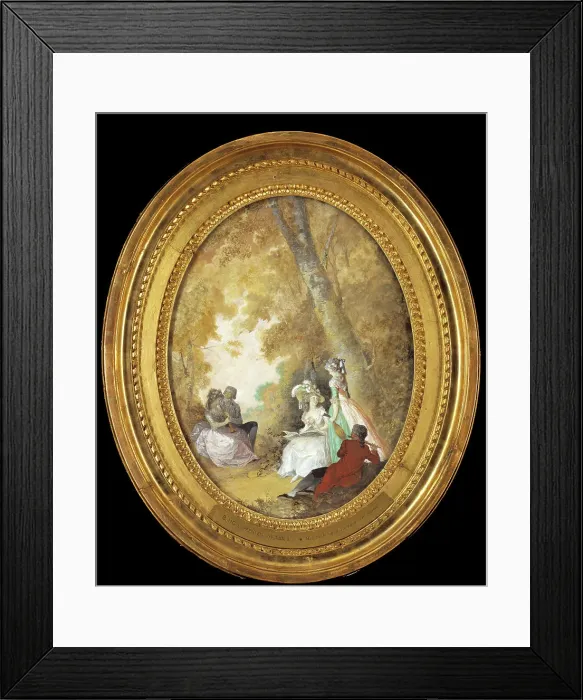 Framed Print : Ladies and Gentlemen Making Music in The Open Air. Creator: Nicolas Lavreince Framed Print : Ladies and Gentlemen Making Music in The Open Air. Creator: Nicolas Lavreince
