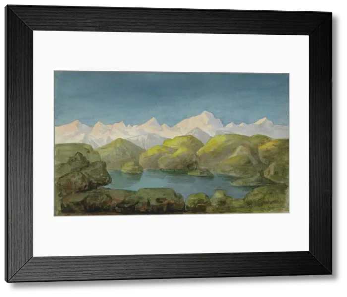 Framed Print : View of the Alps, c.1888-c.1901. Creator: Anna Catharina Maria van Eeghen Framed Print : View of the Alps, c.1888-c.1901. Creator: Anna Catharina Maria van Eeghen