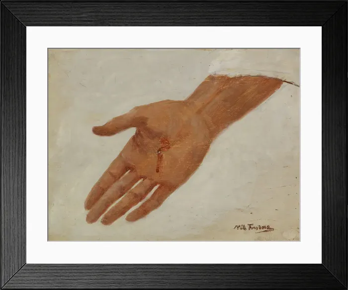 Framed Print : Hand; Sketch for a Picture of Christ. Creator: Nils Forsberg Framed Print : Hand; Sketch for a Picture of Christ. Creator: Nils Forsberg
