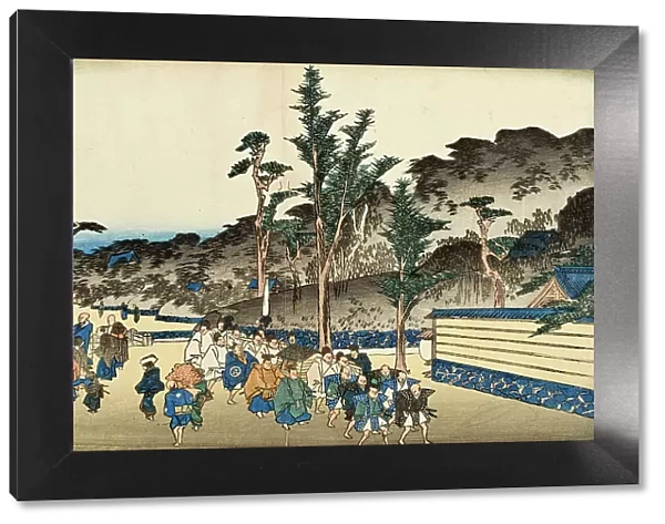 Precincts of Zojoji in Shiba, Mid-1830s. Creator: Ando Hiroshige