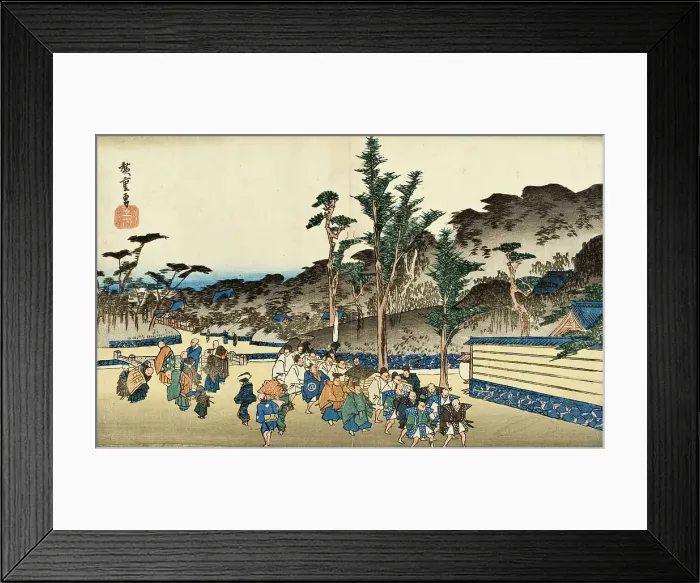 Framed Print : Precincts of Zojoji in Shiba, Mid-1830s. Creator: Ando Hiroshige Framed Print : Precincts of Zojoji in Shiba, Mid-1830s. Creator: Ando Hiroshige