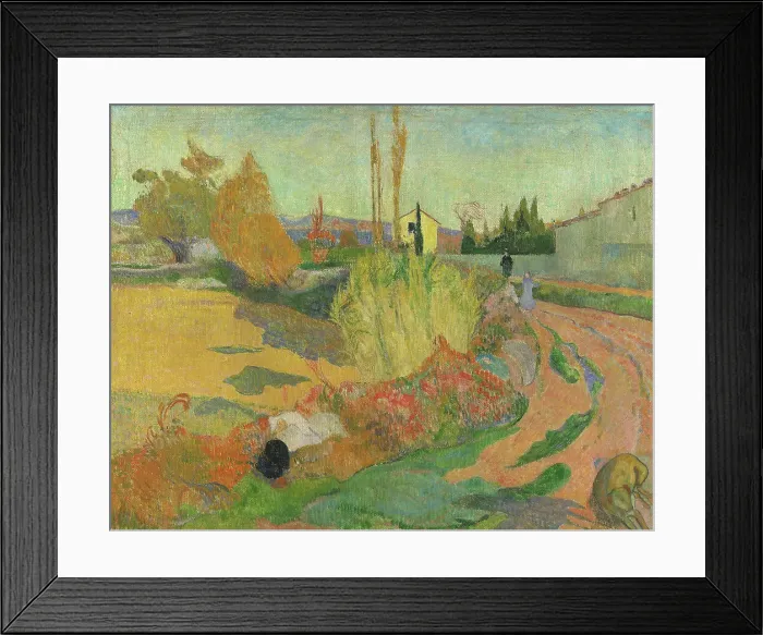 Framed Print : Landscape from Arles, 1888. Creator: Paul Gauguin Framed Print : Landscape from Arles, 1888. Creator: Paul Gauguin