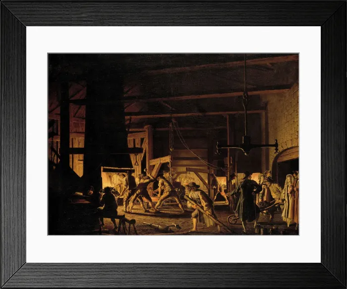 Framed Print : In the Anchor-Forge at Söderfors. The Smiths Hard at Work. Creator: Per Hillestrom Framed Print : In the Anchor-Forge at Söderfors. The Smiths Hard at Work. Creator: Per Hillestrom